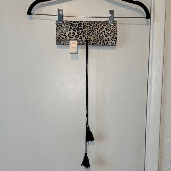 Chico's Handbags - Chico’s Animal Print Jewelry Roll Organizer with Black Accents *NWT*